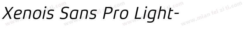 Xenois Sans Pro Light字体转换